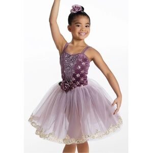 Weissman Showtime | Til There Was You Lavender Purple Floral Dance Costume, LC